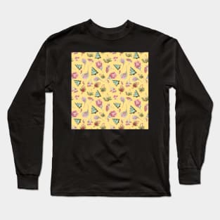 Australian Christmas - A Floral Pattern Long Sleeve T-Shirt